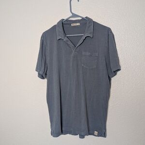Marine Layer Mens Blue Polo Shirt Medium